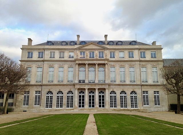 Façade sur jardin de Hôtel de Rohan à Paris - après rénovation en 2017